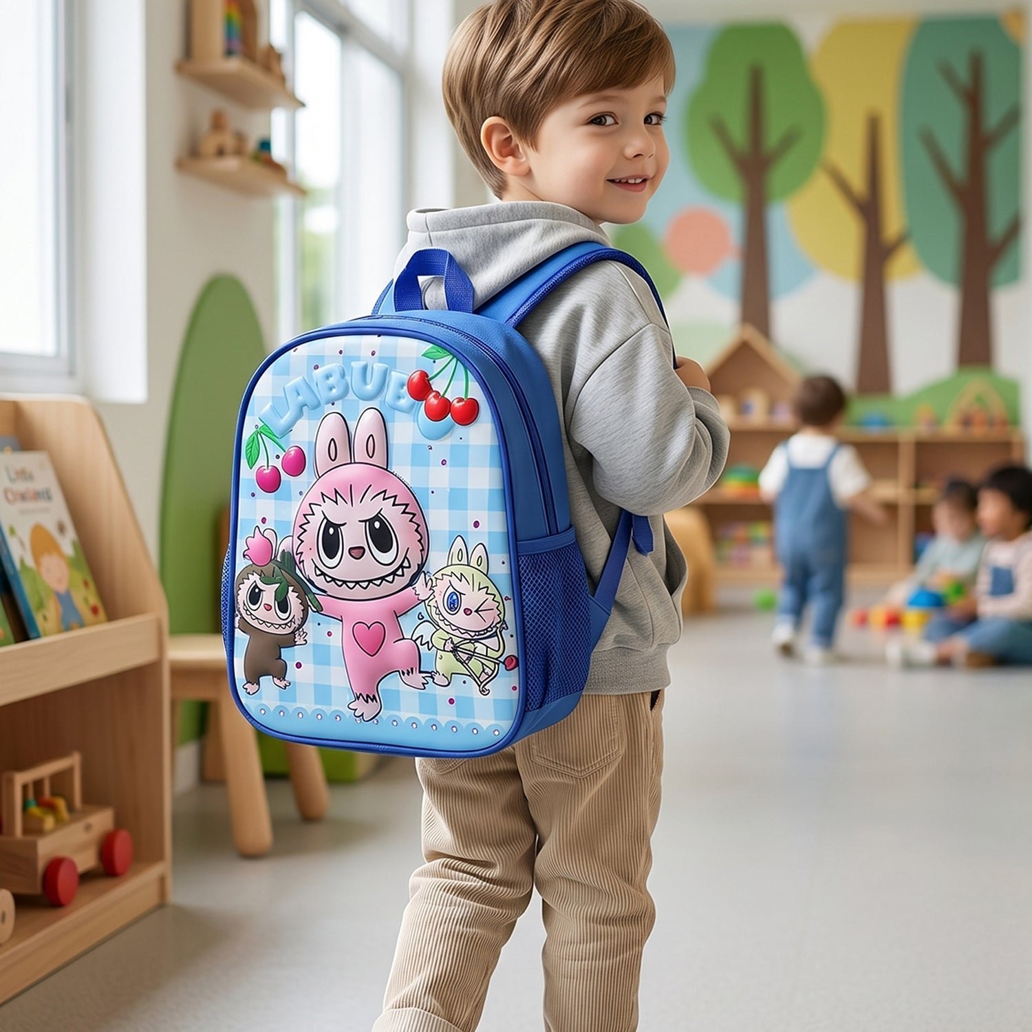 Kids Cartoon Backpack � Lightweight & Spacious for Small Kids