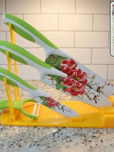 Plastic Kitchen Knife Stand – Durable & Space-Saving | CookAura