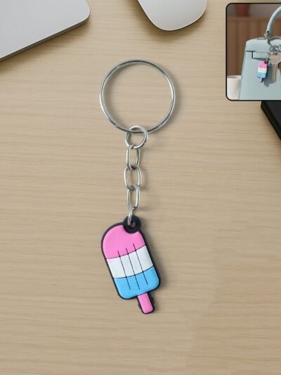 Ice Cream Popsicle Keychain – Cute Colorful Cartoon Accessory