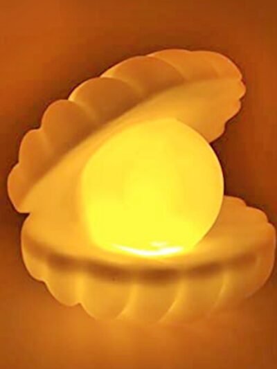 Pearl Shell Night Lamp – Elegant LED Decor | Indo Glow
