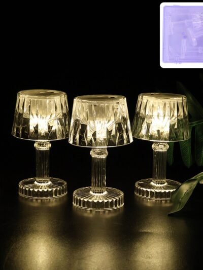 LED Mini Table Lamp Set – Battery Operated Decorative Ambience