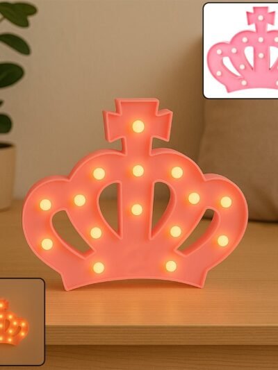Crown LED Night Light – Battery Operated Decorative Lamp