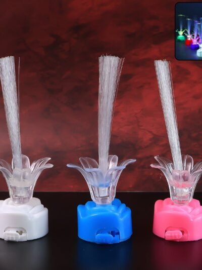 LED Fiber Optic Flower Night Lamps – Multi-Color Ambient Glow Set