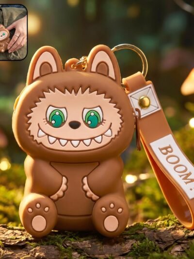 Mini Silicone Pouch Keychain � Cute Cartoon Style for Daily Use