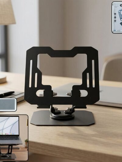 Premium Adjustable Foldable Metal Tablet Stand – 360° Rotating & Ergonomic