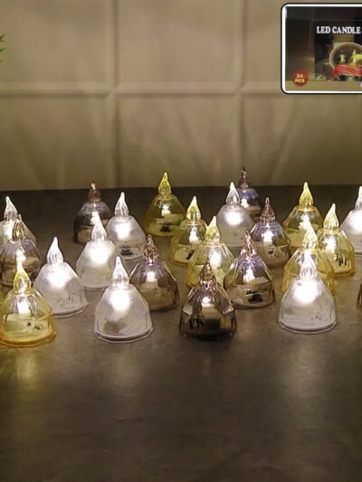 LED Candle Lights Set – 24 Premium Flameless Tealight Candles