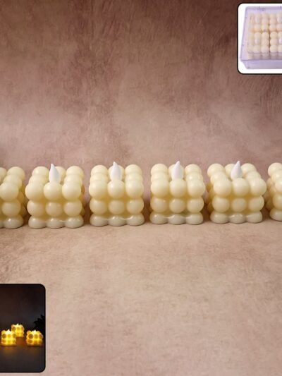 LED Bubble Candles – Set of 6 Flameless Decorative Lights