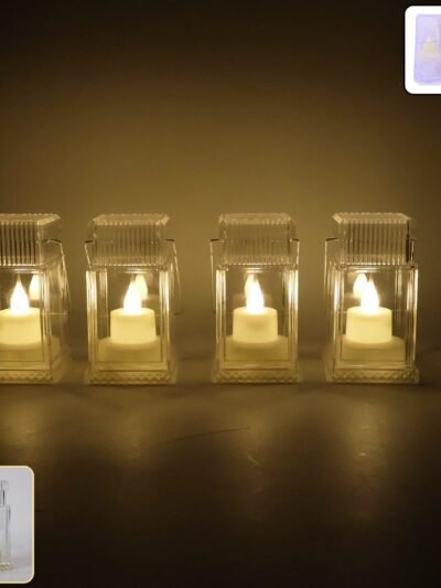 LED Flameless Lantern Candles – Safe Warm Glow Set of 4