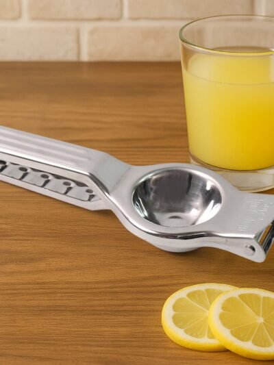 Stainless Steel Lemon Squeezer – 2-in-1 Juicer with Bottle Opener