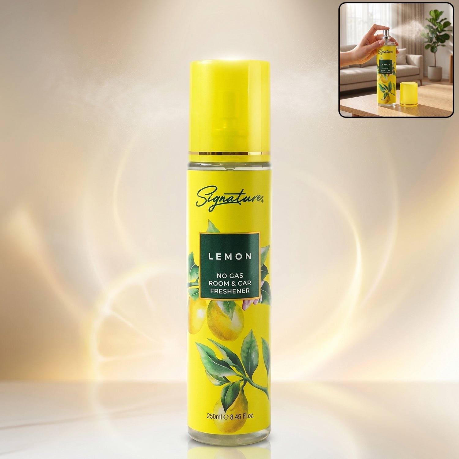 Lemon Room & Car Freshener Spray � Long-Lasting Citrus Fragrance