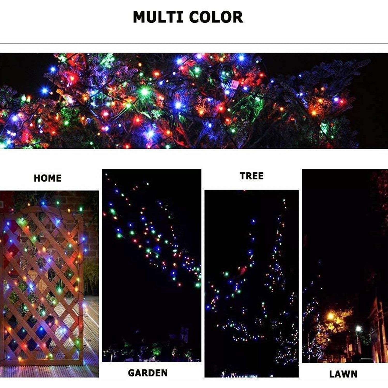 Multicolor LED String Fairy Lights – 13 Meter Festive Decor