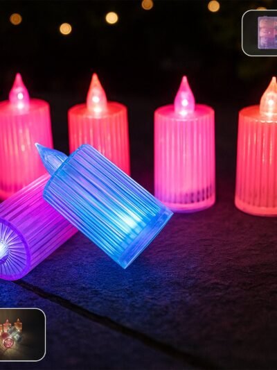 LED Flameless Candle Light Set – 6-Piece Decorative Ambient Lights