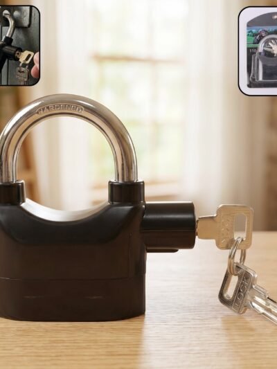 Security Alarm Padlock – Heavy Duty Anti-Theft Lock | Safora