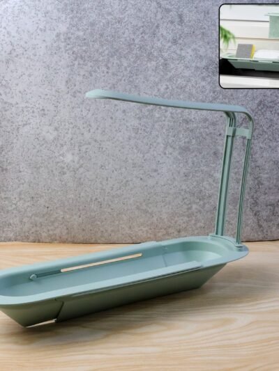 Telescopic Sink Storage Rack – Adjustable & Space-Saving