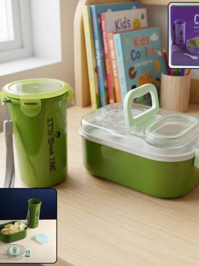 Leakproof Lunch Box Set – BPA-Free with Tumbler & Cutlery