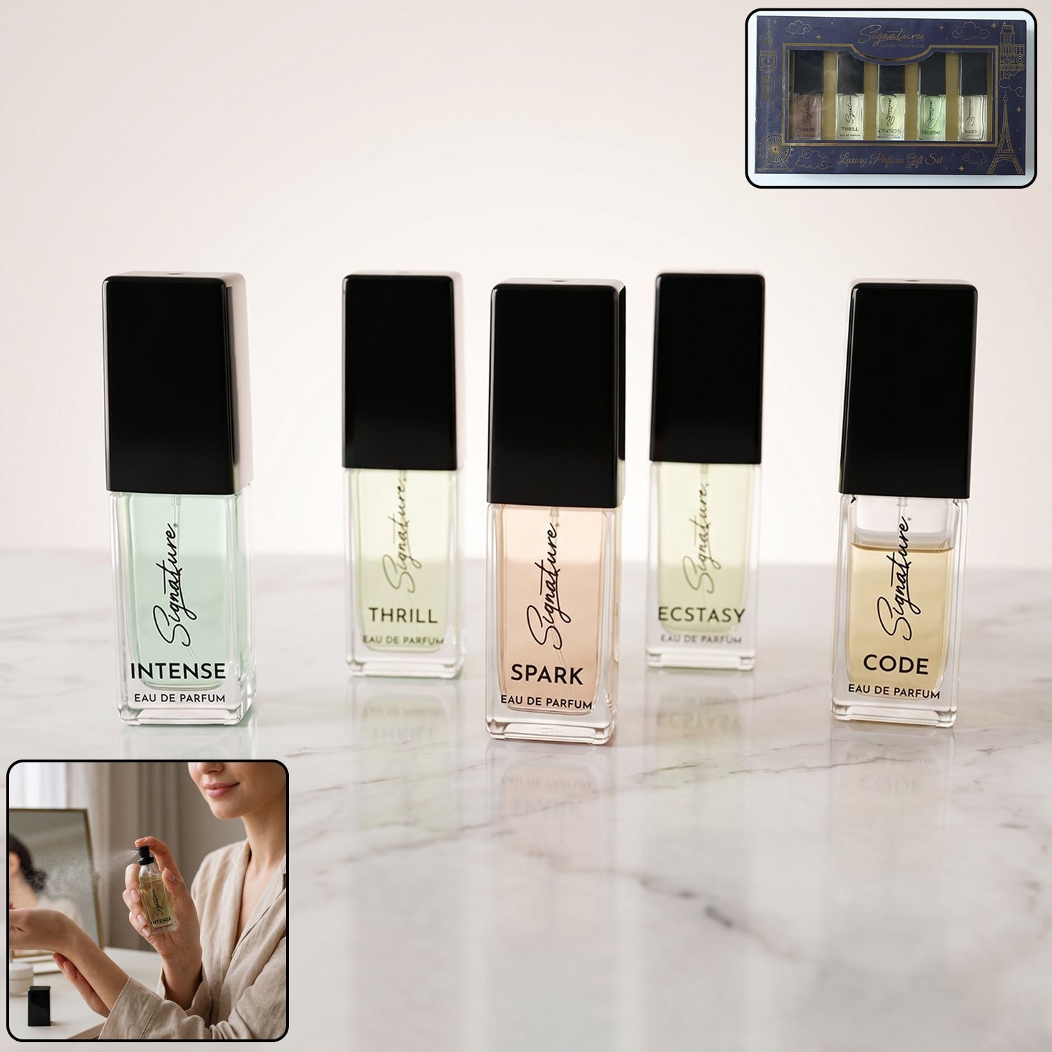 Luxury Perfume Gift Set � 5 Long-Lasting Eau de Parfums in Travel Size