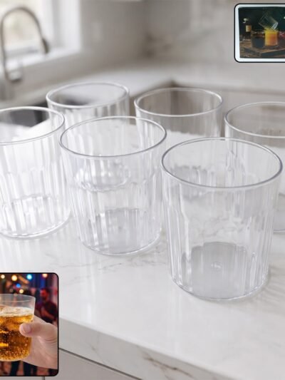 Glass Drinking Set � Stylish & Durable 6-piece 300ml Glassware