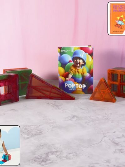 Magnetic Building Tiles – 32-Piece STEM Learning Toy Set