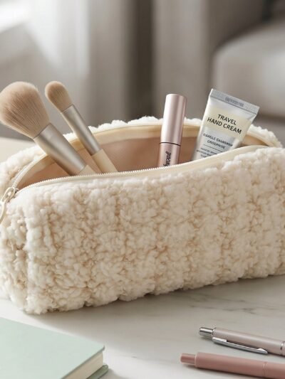 Multipurpose Travel Makeup Organizer � Soft Fabric, Spacious & Compact