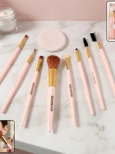 Professional Makeup Brush Set 9-in-1 – Complete Face & Eye Kit