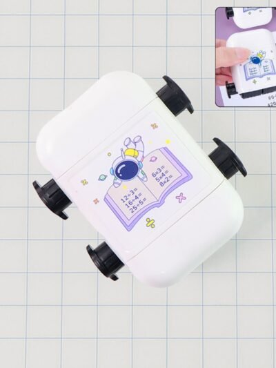 Math Problem Rolling Stamp – Fun Astronaut Educational Toy