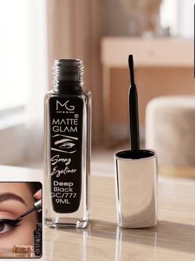 Deep Black Matte Eyeliner – Smudge Proof, Long Lasting