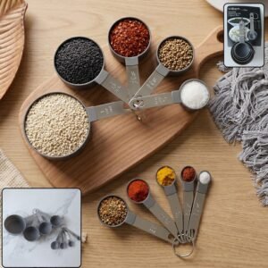 Plastic Measuring Cups and Spoons Set � Accurate Kitchen Tools