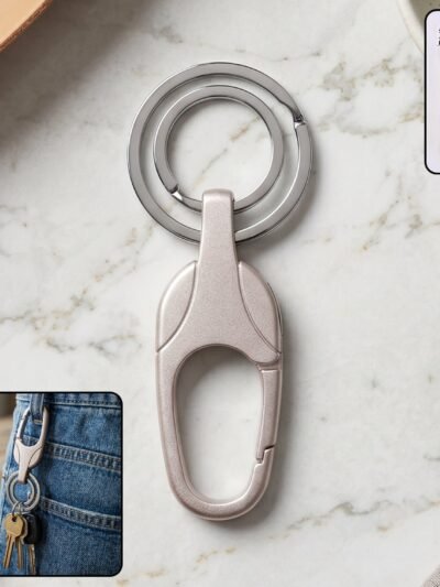 Keychain – Durable Metal with Secure Carabiner Clip for Keys & EDC