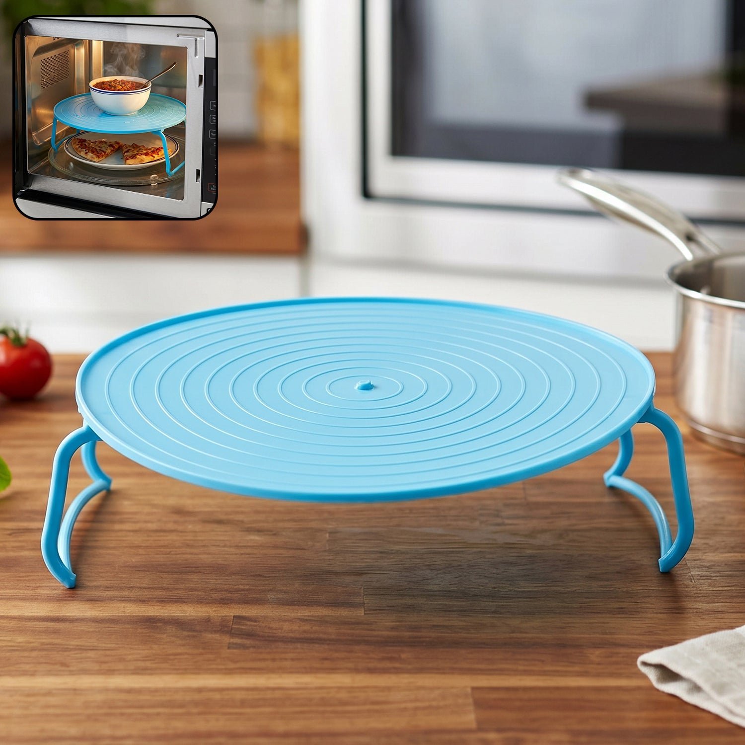 Non-Slip Plastic Microwave Tray � Even Heating & Stable Serving