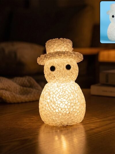 Snowman LED Night Lamp – Decorative Soft Ambient Glow