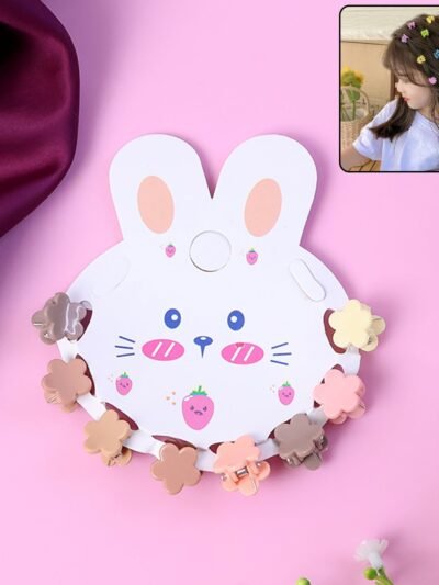 Mini Hair Claw Clips for Kids – Colorful Gentle Hold Set