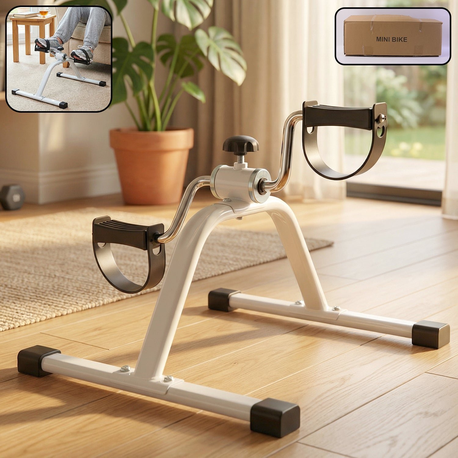 Mini Pedal Exerciser Cycle � Compact, Adjustable Resistance Fitness Equipment