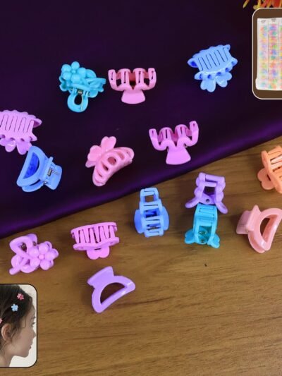 Hair Clips for Girls � Colorful Mini 3-Piece Set | Calm & Curl