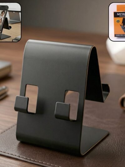 Foldable Metal Mobile & Tablet Stand – Sturdy and Portable Design