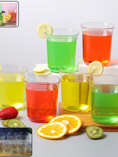 Mojito Glass Set – Durable 300ml Reusable Plastic Glasses Set of 6