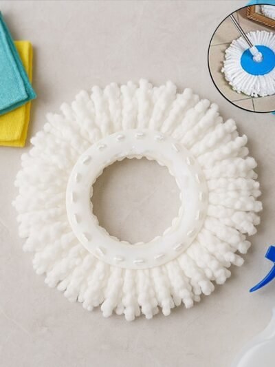 Microfiber Spin Mop Refill Head – Durable 360° Rotating Cleaning