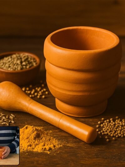 Plastic Mortar & Pestle Set – Unbreakable & BPA-Free