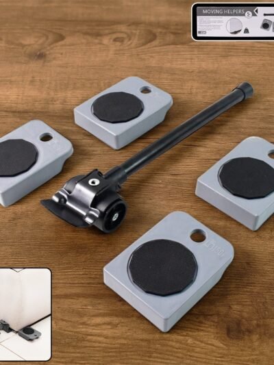 Furniture Lifter Tool Set – Heavy Duty 5 Pc Moving Kit for Easy Relocation