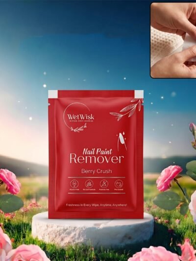 Wetwisk Nail Paint Remover Wet Wipes � Acetone-Free & Gentle