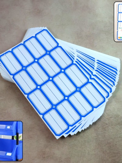 Writable Label Stickers – 50 Sheets Self-Adhesive for Easy Organizing
