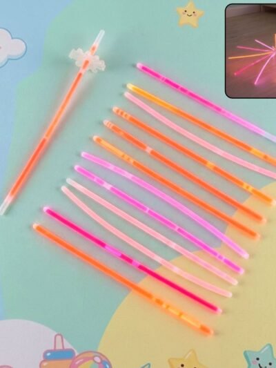 Glow Chakdol Toy Set – 13 Neon Glow Sticks for Kids' Fun