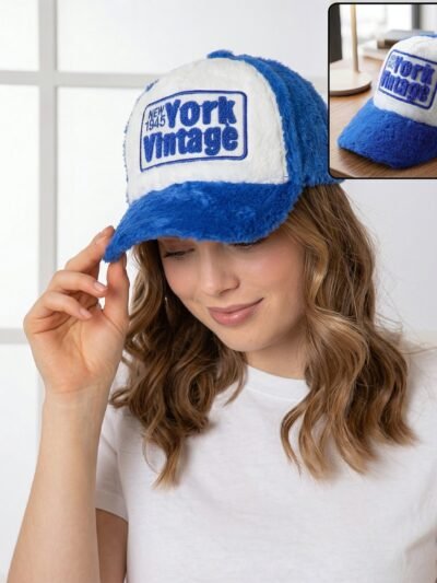 Winter Furry Cap – Stylish Vintage Plush Cold Weather Accessory