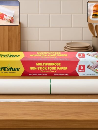 Grease-Proof Food Paper Roll – Non-Stick, Easy Dispense 300mm x 5m