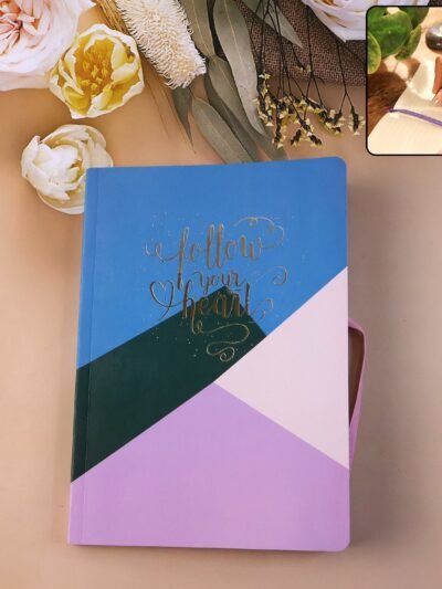 Hardcover Ruled Notebook – 200 Pages with Calendar, 21x15 cm