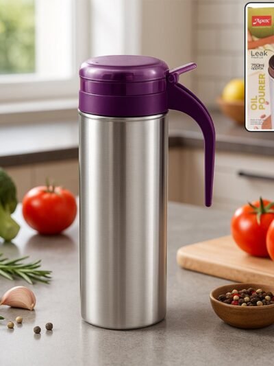 Stainless Steel Oil Pourer 750ml – Anti-Drip, Ergonomic Handle