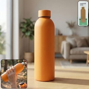 Insulated Stainless Steel Water Bottle – 500ml Orange