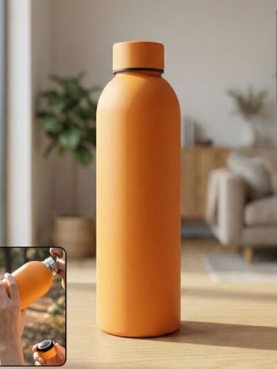 Insulated Stainless Steel Water Bottle – 500ml Orange
