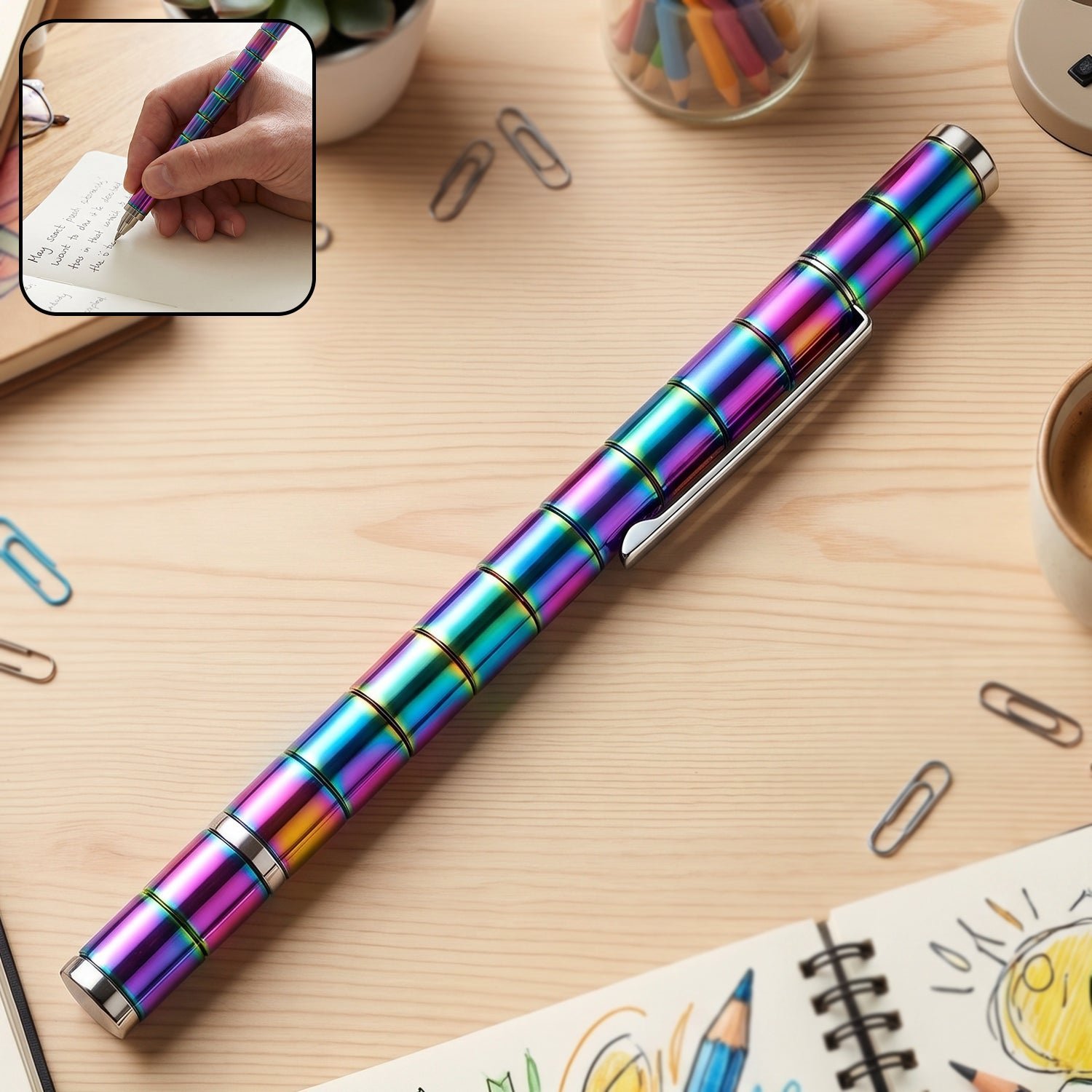 Magnetic Pen � Fidget Spinner & Stress Relief Metal Pen | InkGlow