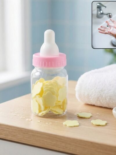 Baby Bottle Soap Paper Sheets – Portable Hand Hygiene Set