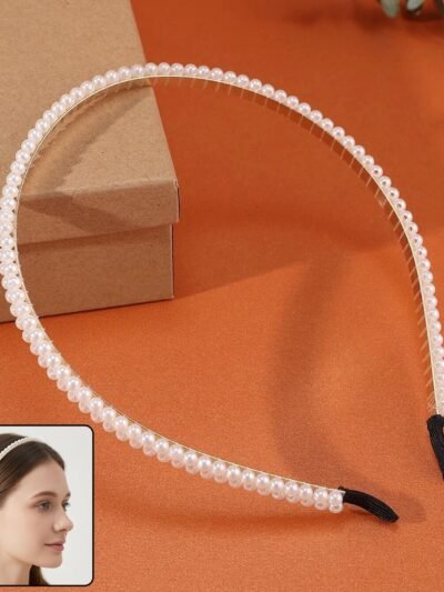 Premium Pearl Embellished Hairband � Elegant & Comfortable Fit